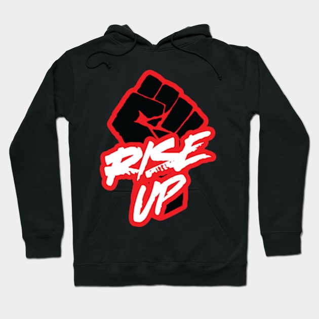 Rise Up Fist Hoodie by LaBearDod